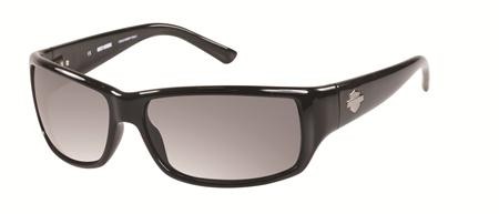 Harley-Davidson HD-0860X (HDX 860) Sunglasses, C33 (BLK-3) - Black / Solid Smoke Lens