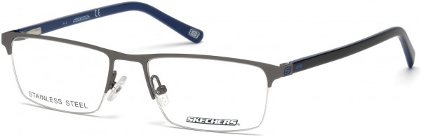 Skechers SE3195 Eyeglasses, 009 - Matte Gunmetal