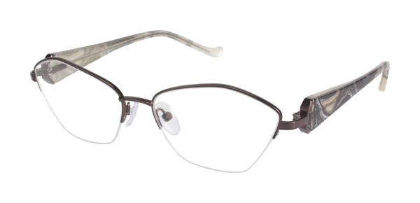Tura R545 Eyeglasses, Brown (DBR)