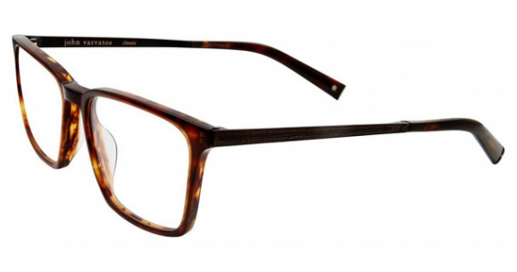 John Varvatos V402 Eyeglasses, Black/Tortoise