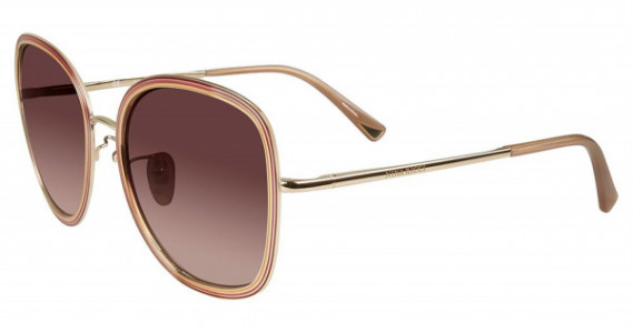 Nina Ricci SNR056 Sunglasses, Brown Gold 300K