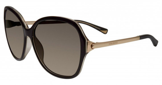Nina Ricci SNR052 Sunglasses, Black Beige 09Lm