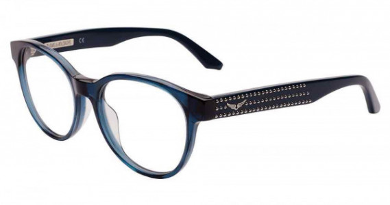 Zadig & Voltaire VZV120S Eyeglasses, BLUE (0AGQ)