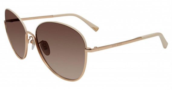 Nina Ricci SNR061 Sunglasses, White Gold 0F47
