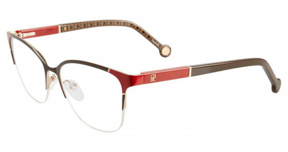 Carolina Herrera VHE091K Eyeglasses, Brown Red 0A93