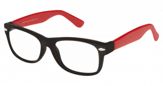 New Globe L4069-P Eyeglasses, BLACK/RED