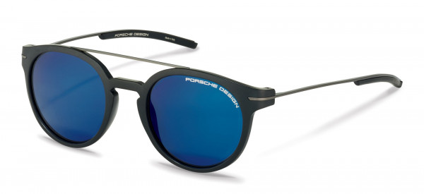 Porsche Design P8644 Sunglasses, A black (dark blue mirrored)