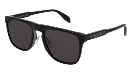 Alexander McQueen AM0078S Sunglasses, 001 - BLACK with GREY lenses