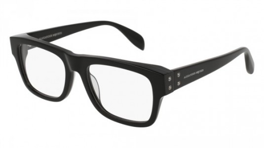 Alexander McQueen AM0070O Eyeglasses, BLACK