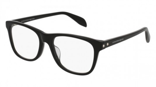 Alexander McQueen AM0076OA Eyeglasses, 001 - BLACK