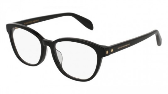 Alexander McQueen AM0077OA Eyeglasses, 001 - BLACK