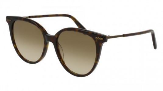 Bottega Veneta BV0103S Sunglasses, 002 - HAVANA with BRONZE temples and BROWN lenses