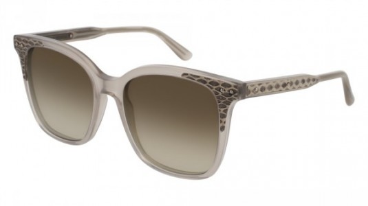 Bottega Veneta BV0118S Sunglasses, 004 - BROWN with GREY temples and BROWN lenses