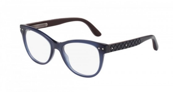 Bottega Veneta BV0009O Eyeglasses, 008 - BLUE