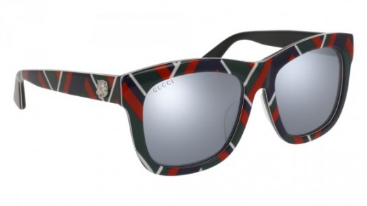 Gucci GG0032SA Sunglasses, MULTICOLOR with SILVER lenses