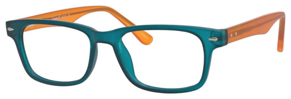 Enhance EN4016 Eyeglasses, Matte Teal/Apricot