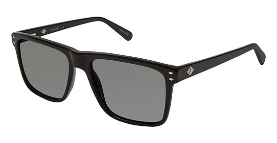 Sperry Top-Sider HIGHLAND Sunglasses, C01 Black (Grey Flash)