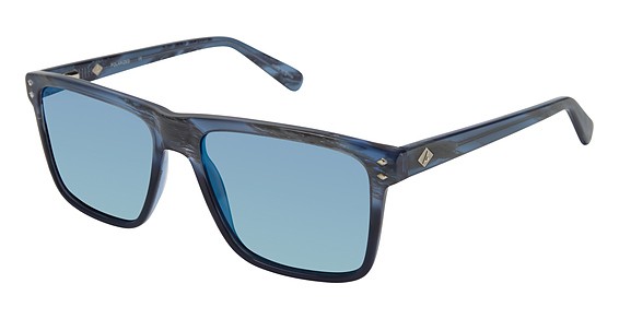 Sperry Top-Sider HIGHLAND Sunglasses, C03 Blue Wood Grain (Grey Flash)