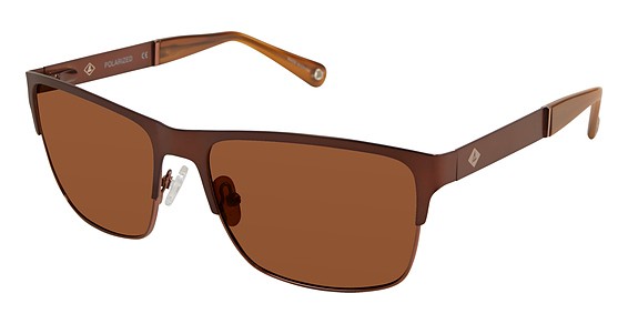 Sperry Top-Sider EDGARTOWN Eyeglasses, C02 Matte Brown (Solid Dark Brown)