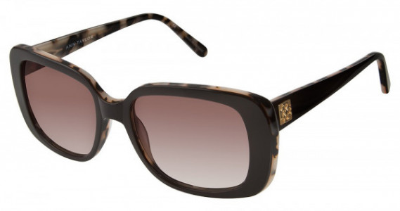 Ann Taylor ATP901 Sunglasses, C01 Black / Tortois (Dark Grey Gradient)
