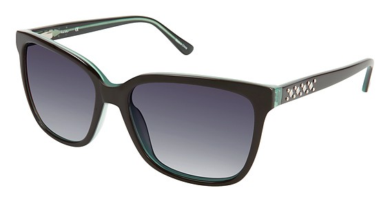 Nicole Miller Ryder Sunglasses, C01 Black / Olive (Dark Grey Gradient)