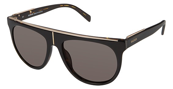 Balmain 2105 Sunglasses, C01 Black/Tortoise (Dark Grey)
