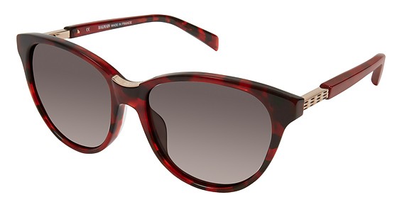 Balmain 2100 Sunglasses, C02 Red Tortoise (Dark Grey)