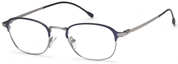 Menizzi M4031 Eyeglasses, 01-Matt Blue/Gunmetal