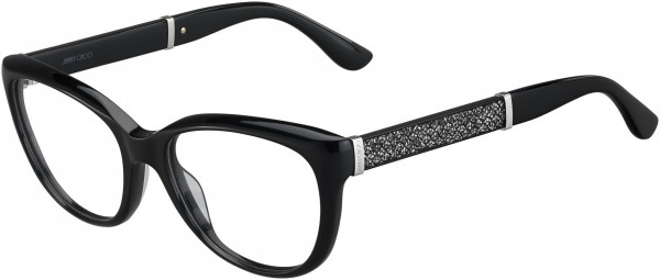Jimmy Choo JC 179 Eyeglasses, 0FA3 Black Glitter Black