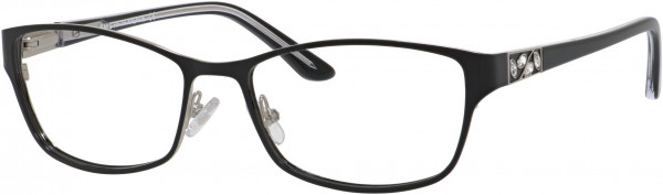 Saks Fifth Avenue Saks 301 Eyeglasses, 0JBU Shiny Black Ruthenium