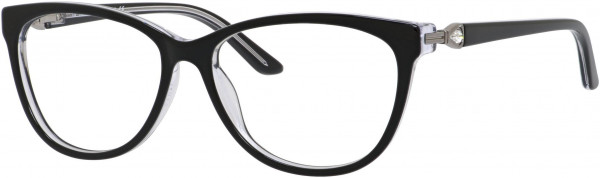 Saks Fifth Avenue Saks 302 Eyeglasses, 0JXF Black Crystal