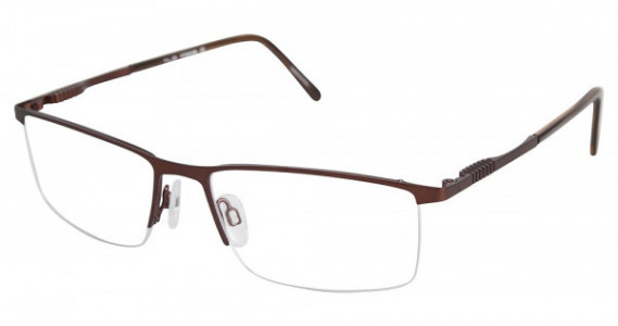 TLG NU015 Eyeglasses, C01 BROWN