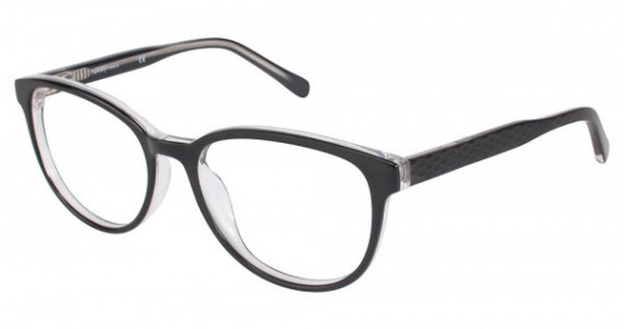 L'Amy Karine Eyeglasses, C01 BLACK/CRYSTAL