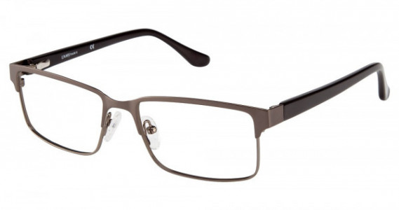 L'Amy Vincent Eyeglasses, C01 MATTE GUN/BLACK