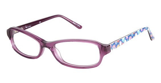 Nicole Miller Corinna Eyeglasses, C02 Purple / Floral