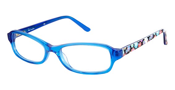 Nicole Miller Corinna Eyeglasses, C03 Blue / Floral