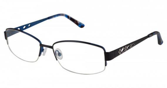 Nicole Miller Emerson Eyeglasses, C01 BLACK/BLUE TORT