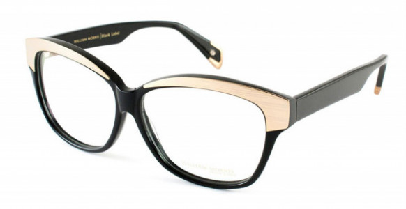 William Morris BL104 Eyeglasses, Shiny Black/Yellow (C1)