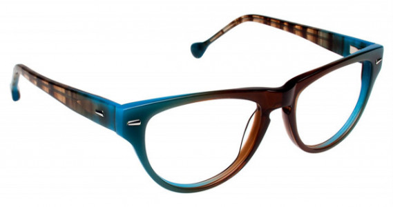 Lisa Loeb Weak Day Eyeglasses, Aqua Brown (C4)