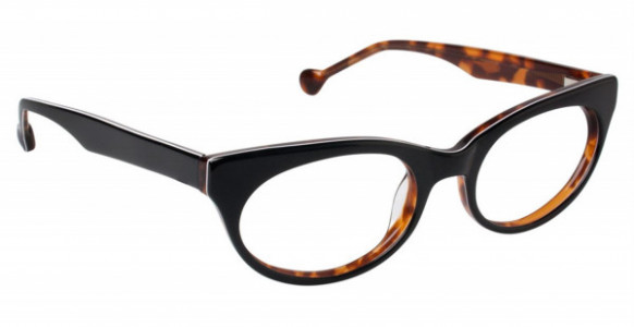 Lisa Loeb STAY Eyeglasses, Blk/Tort (C3)