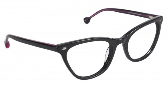 Lisa Loeb Whistling Eyeglasses, Black Currant (C1)