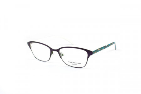 William Morris CSNY300 Eyeglasses, Plum/Cream (C1)