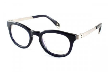 William Morris BL106 Eyeglasses, Blue Black/Brushed Silver (C2)