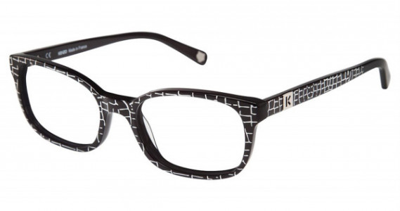 Kenzo 2238 Eyeglasses, BLACK/WHITE (C01)