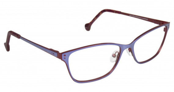 Lisa Loeb FACE Eyeglasses, Indigo/Fuschia (C4)