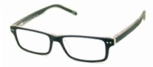 Polinelli P300 BKC W/CORD W/CASE Eyeglasses, Black on clear