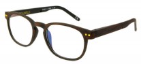 Polinelli P301 BRN W/CORD W/CASE Eyeglasses, Brown