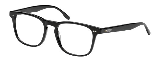 Levi's LS123 Eyeglasses, Shiny Black