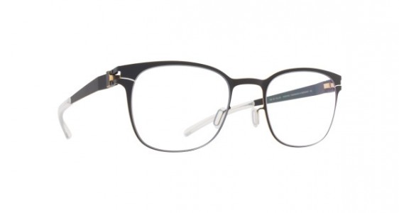 Mykita AGNES Eyeglasses, BLACK/GOLD EDGES