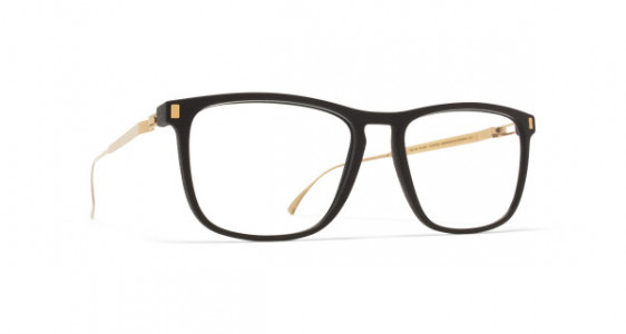 Mykita Mylon PECAN Eyeglasses, MH7 PITCH BLACK/GLOSSY GOLD